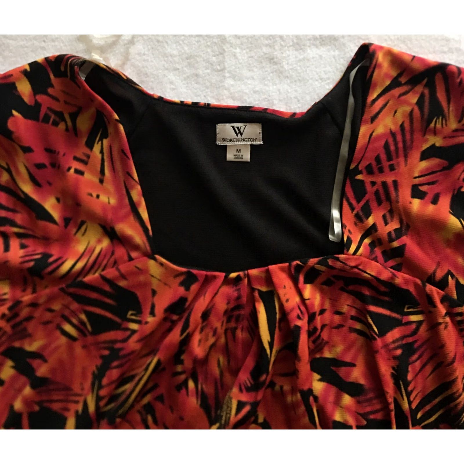 Worthington Worthington Top Shirt Women’s Multicolor Blouse Knit Nylon Stretch Scoop Neck Casual Tunic M Size M / US 6-8 / IT 42-44 - 2 Thumbnail