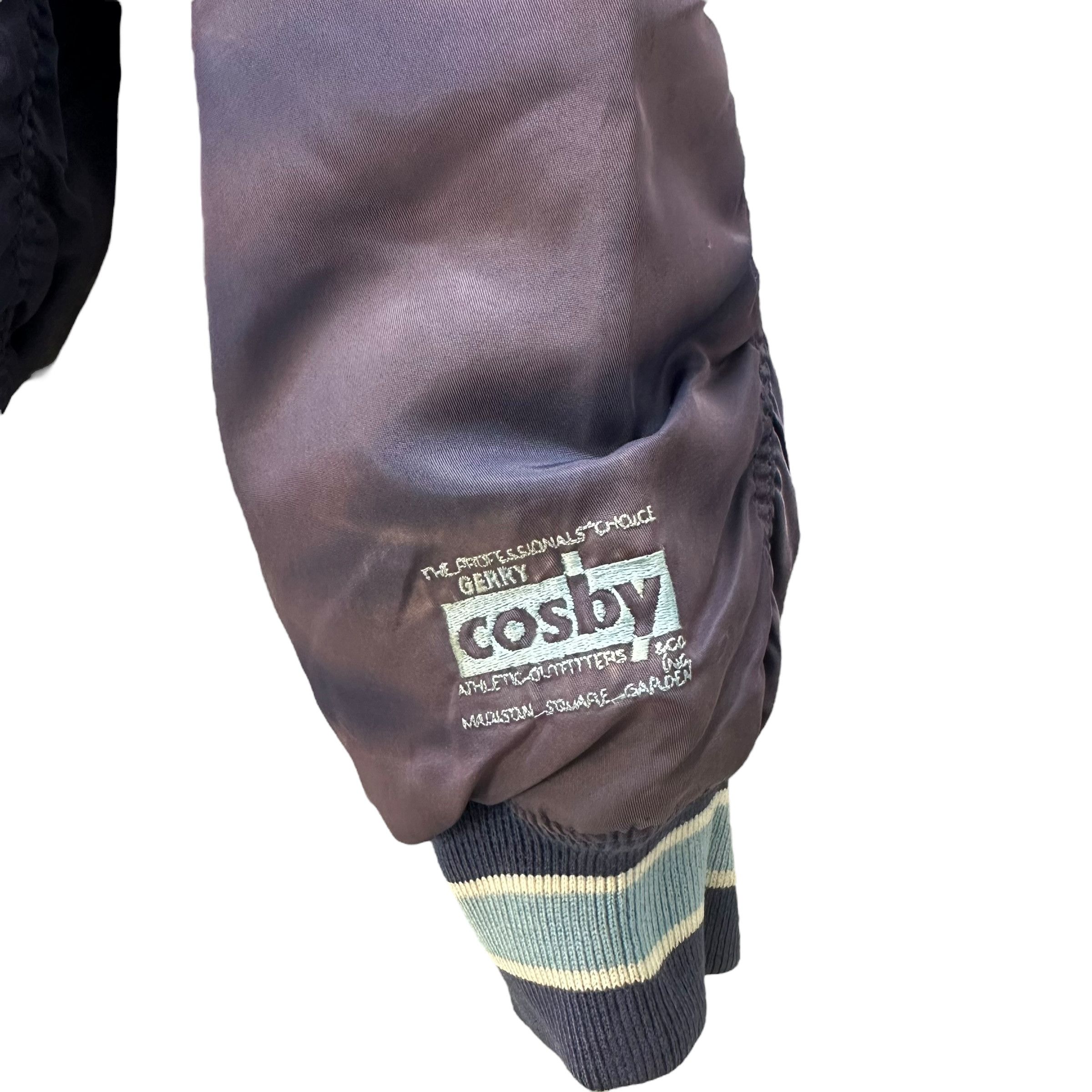 Vintage 80's COSBY MSG BIG LOGO SUN FADED BOMBER JACKET #8745-024 Size US L / EU 52-54 / 3 - 15 Thumbnail