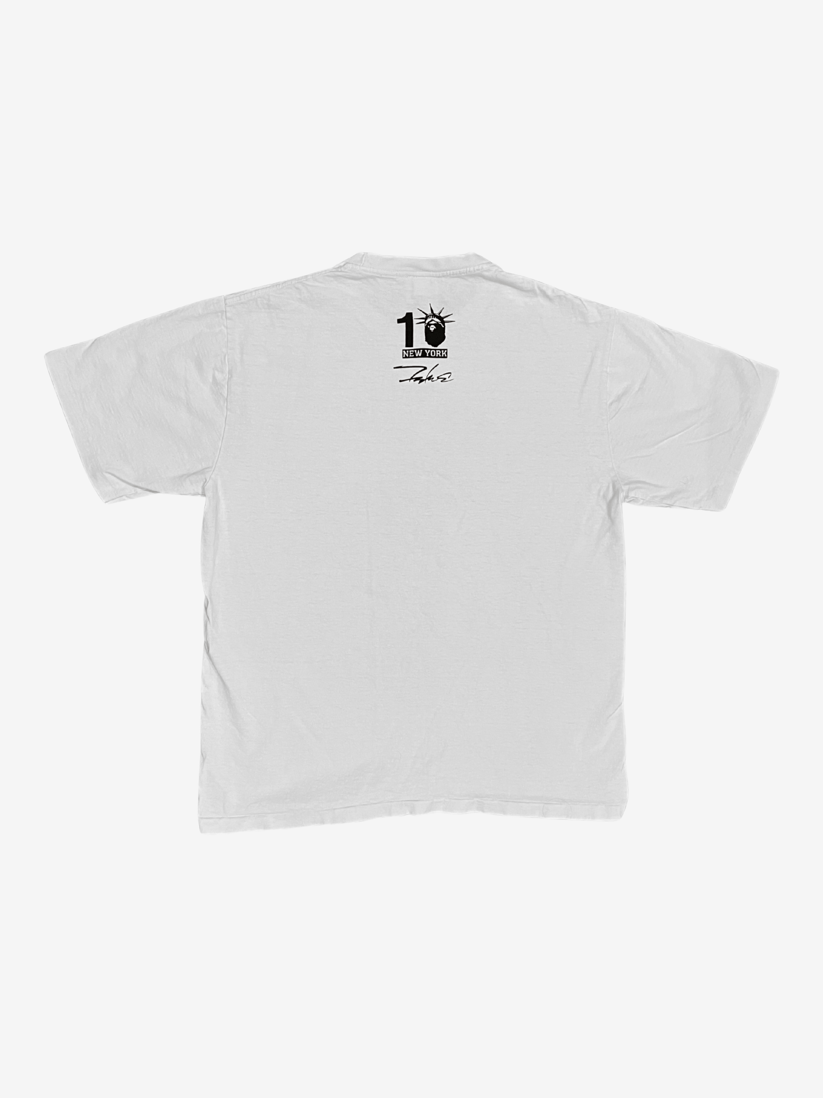Bape A Bathing Ape White NYC King Kong Ape Head T-Shirt Size US XL / EU 56 / 4 - 2 Thumbnail