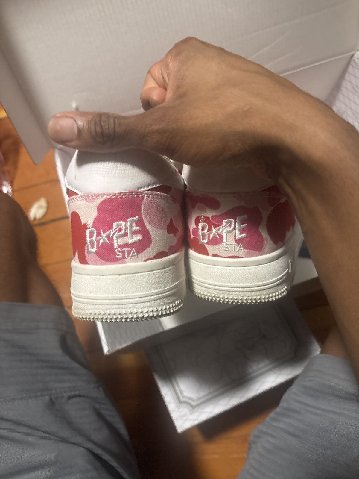 Bape ABC CAMO PINK BAPESTA Size US 10.5 / EU 43-44 - 3 Thumbnail