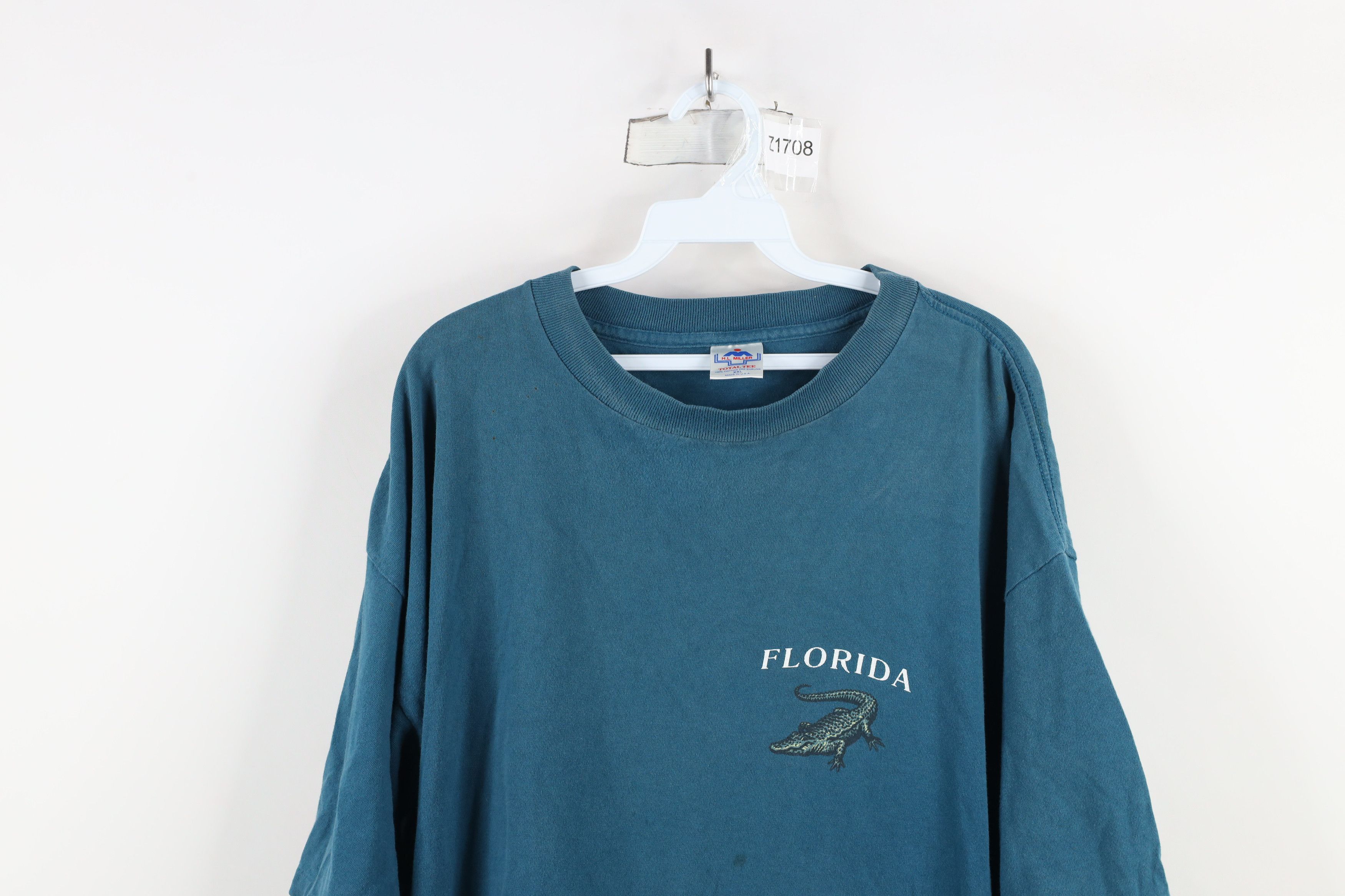 Vintage Vintage 90s Streetwear Alligator Florida Bite Me T-Shirt USA Size US XL / EU 56 / 4 - 2 Thumbnail