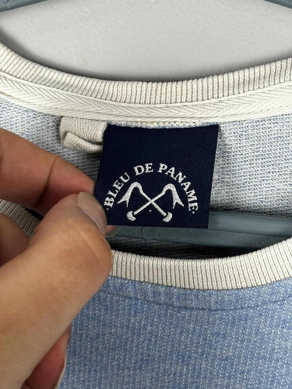 Bleu De Paname Blue De Paname Workwear Indigo Patchwork Sweatshirt Size US M / EU 48-50 / 2 - 7 Thumbnail