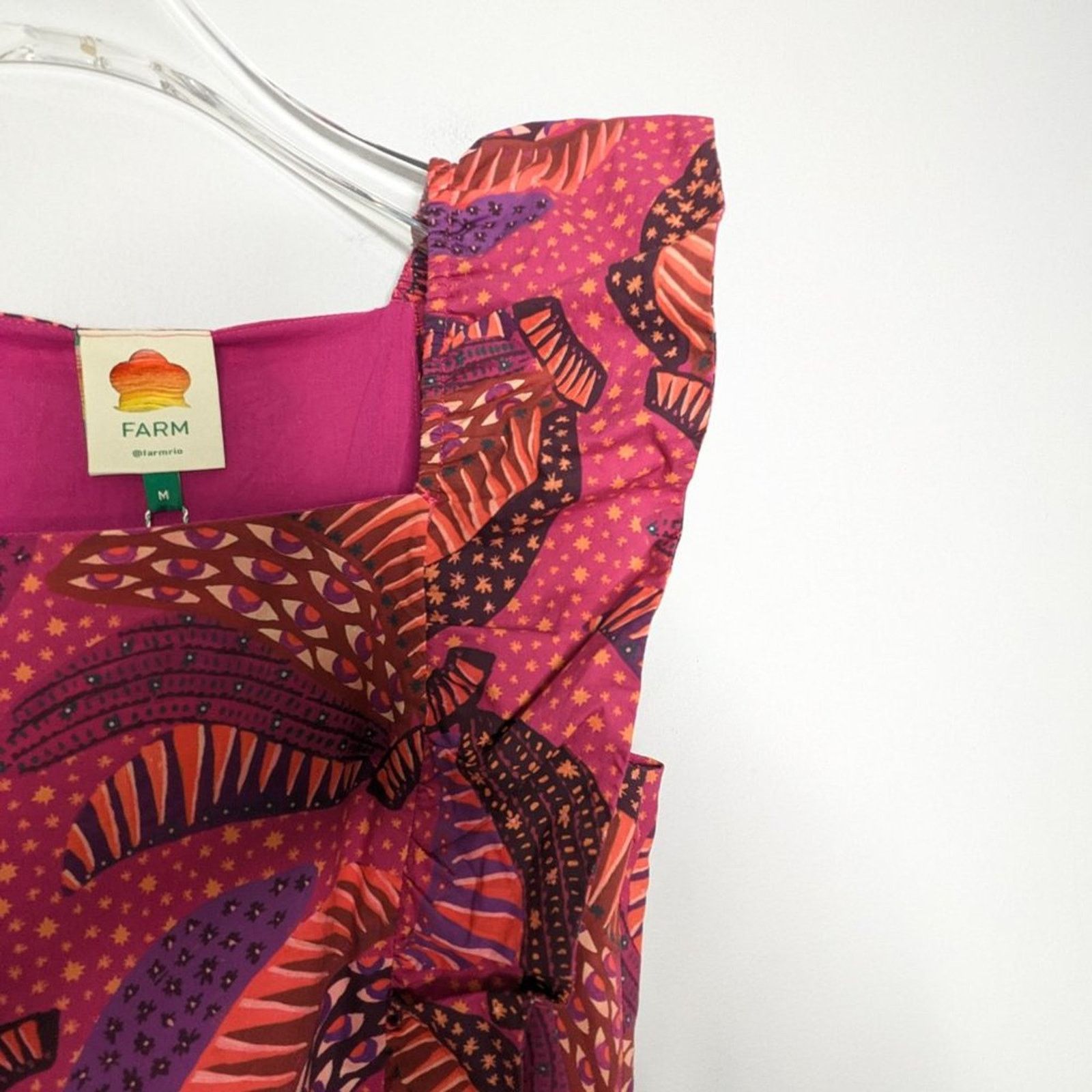 Farm Rio Farm Rio Pink Wild Banana Print Midi Dress New with Defect M Size M / US 6-8 / IT 42-44 - 13 Thumbnail