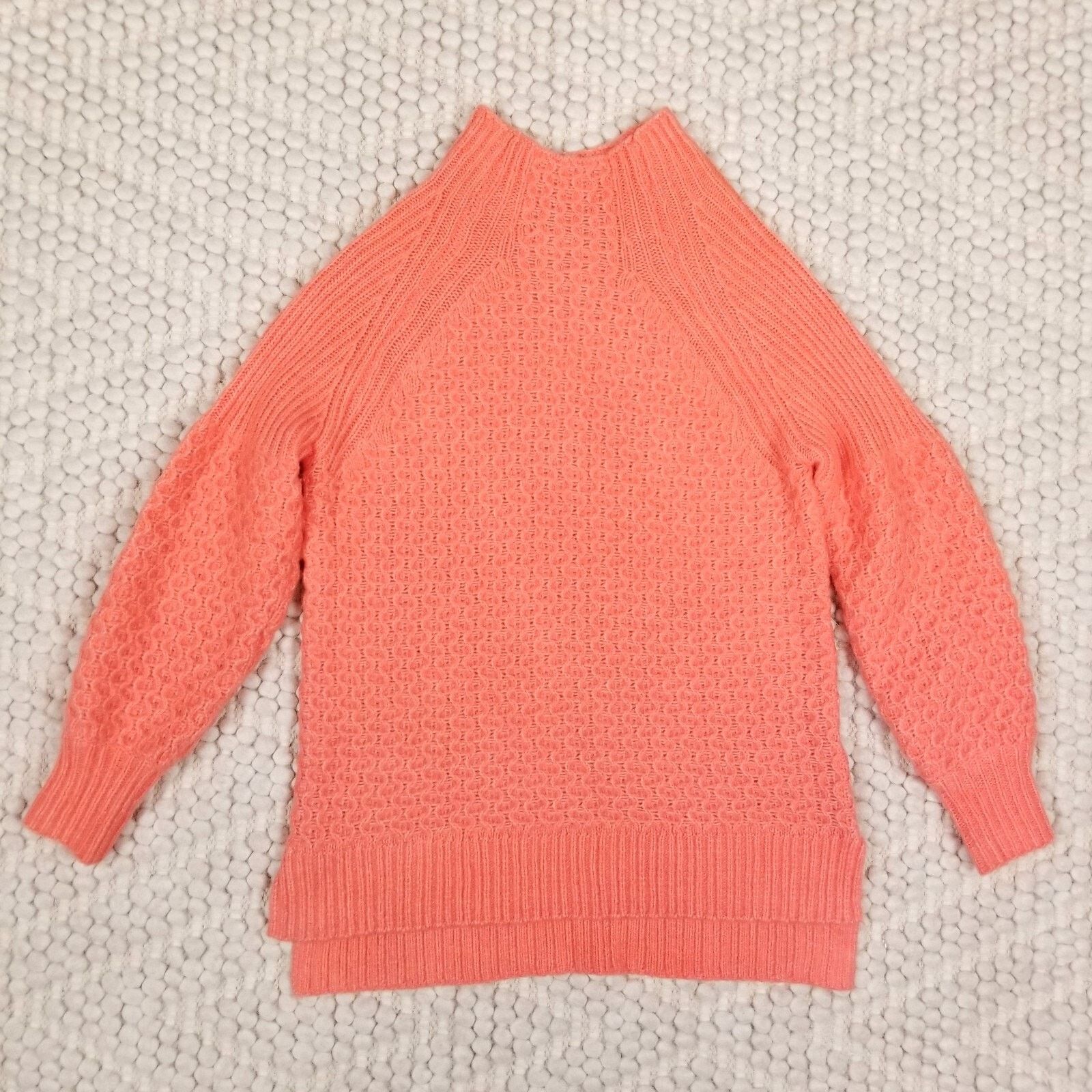 Anthropologie Anthropologie Bia Mock Neck Alpaca Blend Sweater Orange Sz S Size S / US 4 / IT 40 - 6 Thumbnail