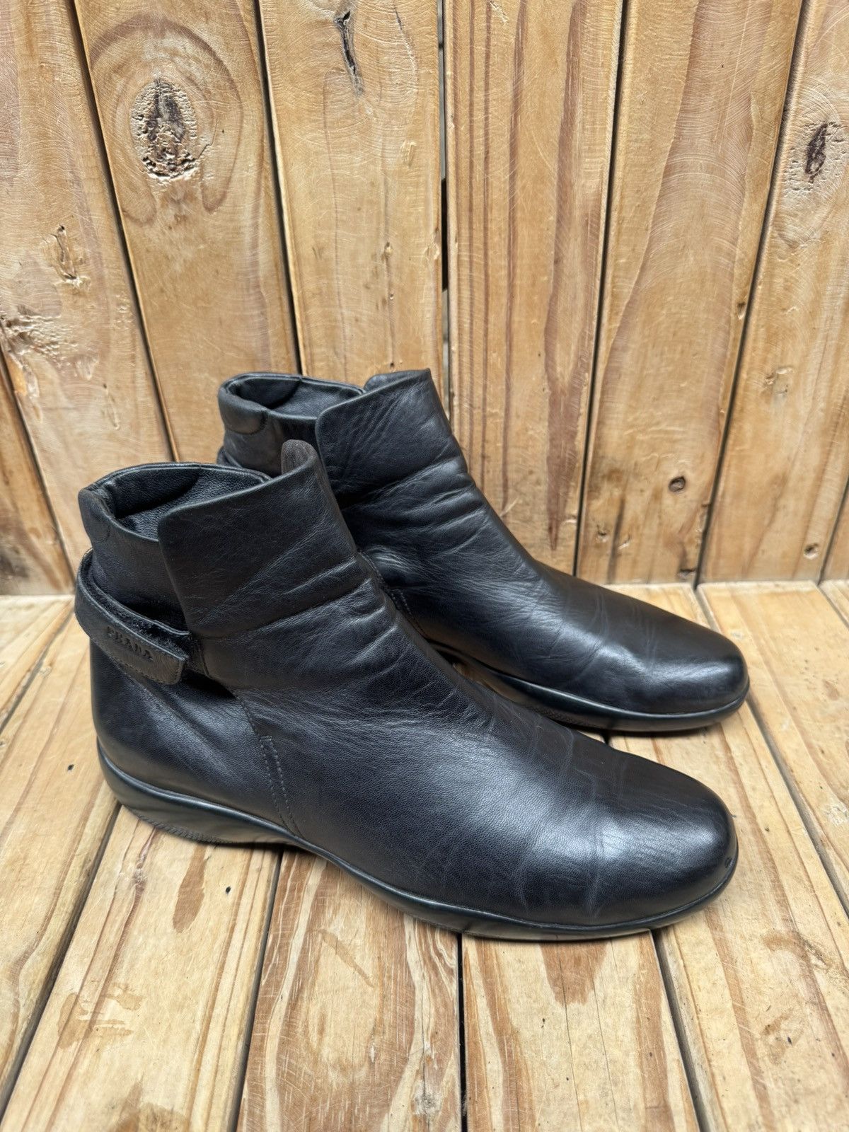 Prada PRADA Sports Black Black Women’s Boots USA 8.5 UK 5.5 Size US 8.5 / IT 38.5 - 7 Thumbnail