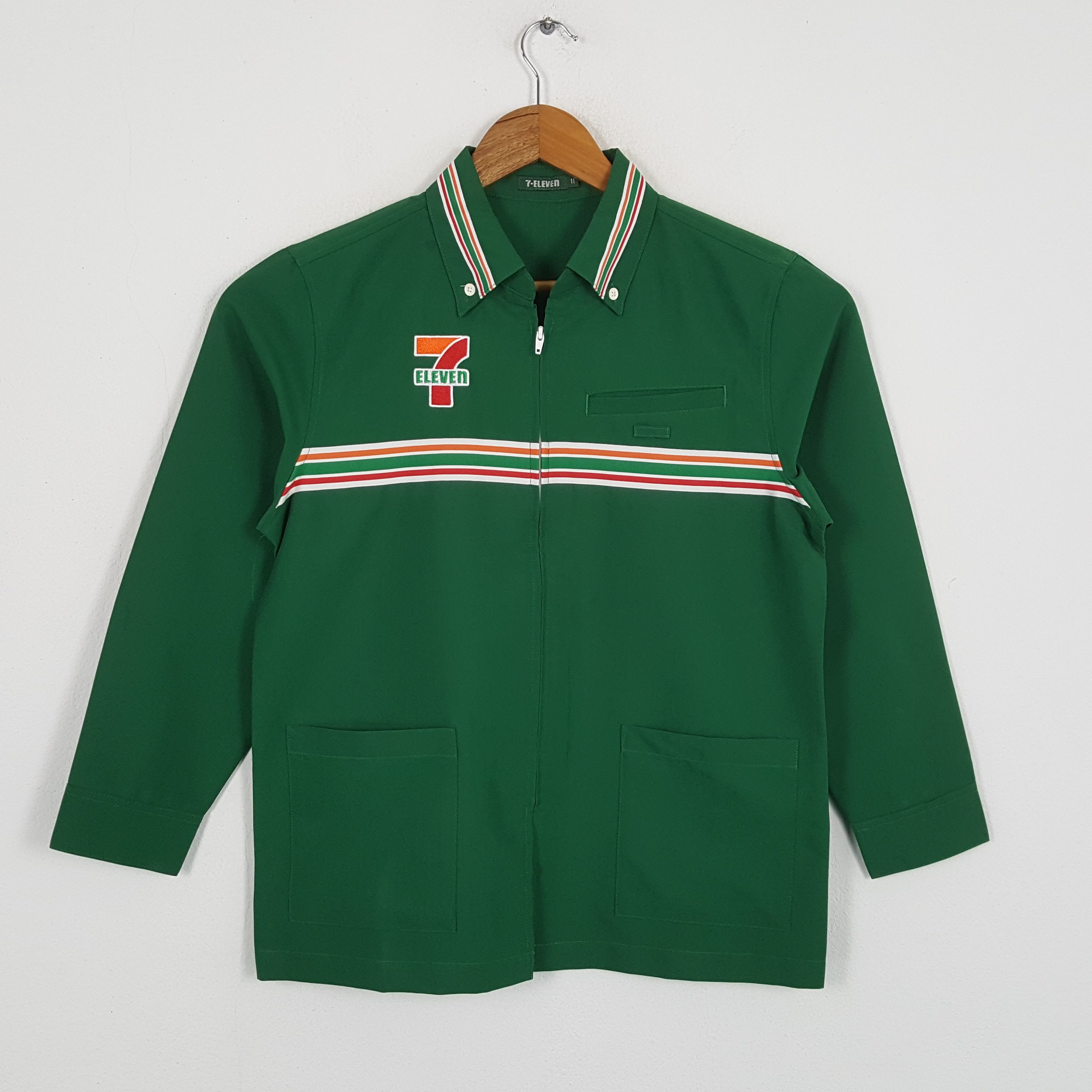 Japanese Brand × Vintage Vintage 7-ELEVEn Japanese Workers Uniform Shirt Jacket Size US S / EU 44-46 / 1 - 3 Thumbnail