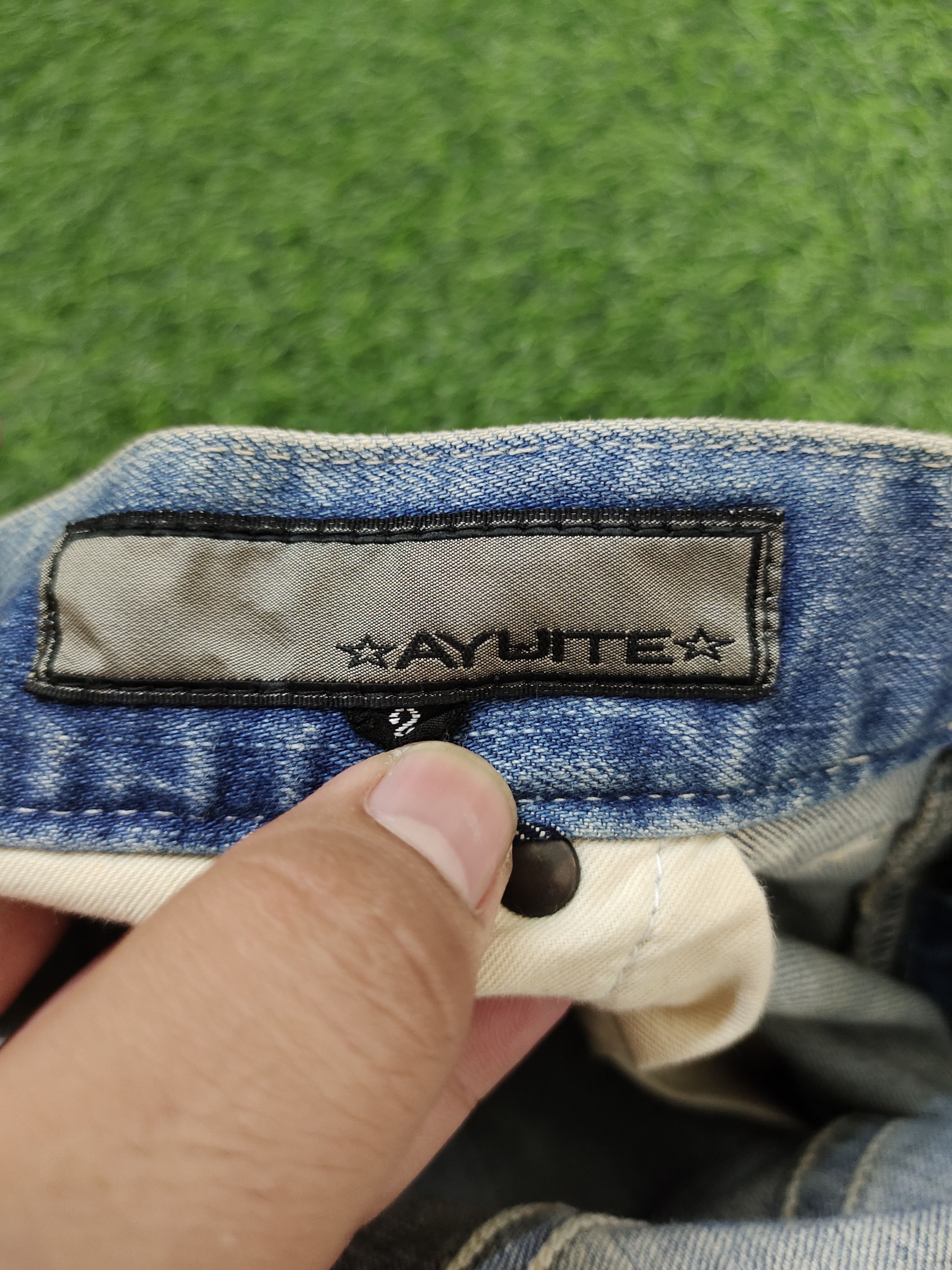 Issey Miyake Flare Jeans Ayuite Issey Miyake Distress Faded Bootcut Y2k Size US 34 / EU 50 - 18 Thumbnail