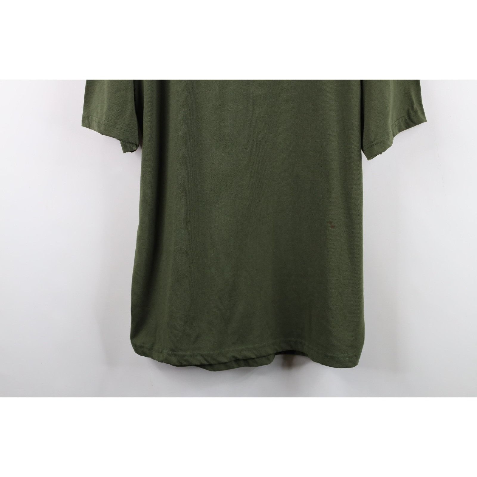 Cabelas Vintage 90s Cabelas Distressed Blank Knit T-Shirt Size US L / EU 52-54 / 3 - 3 Thumbnail