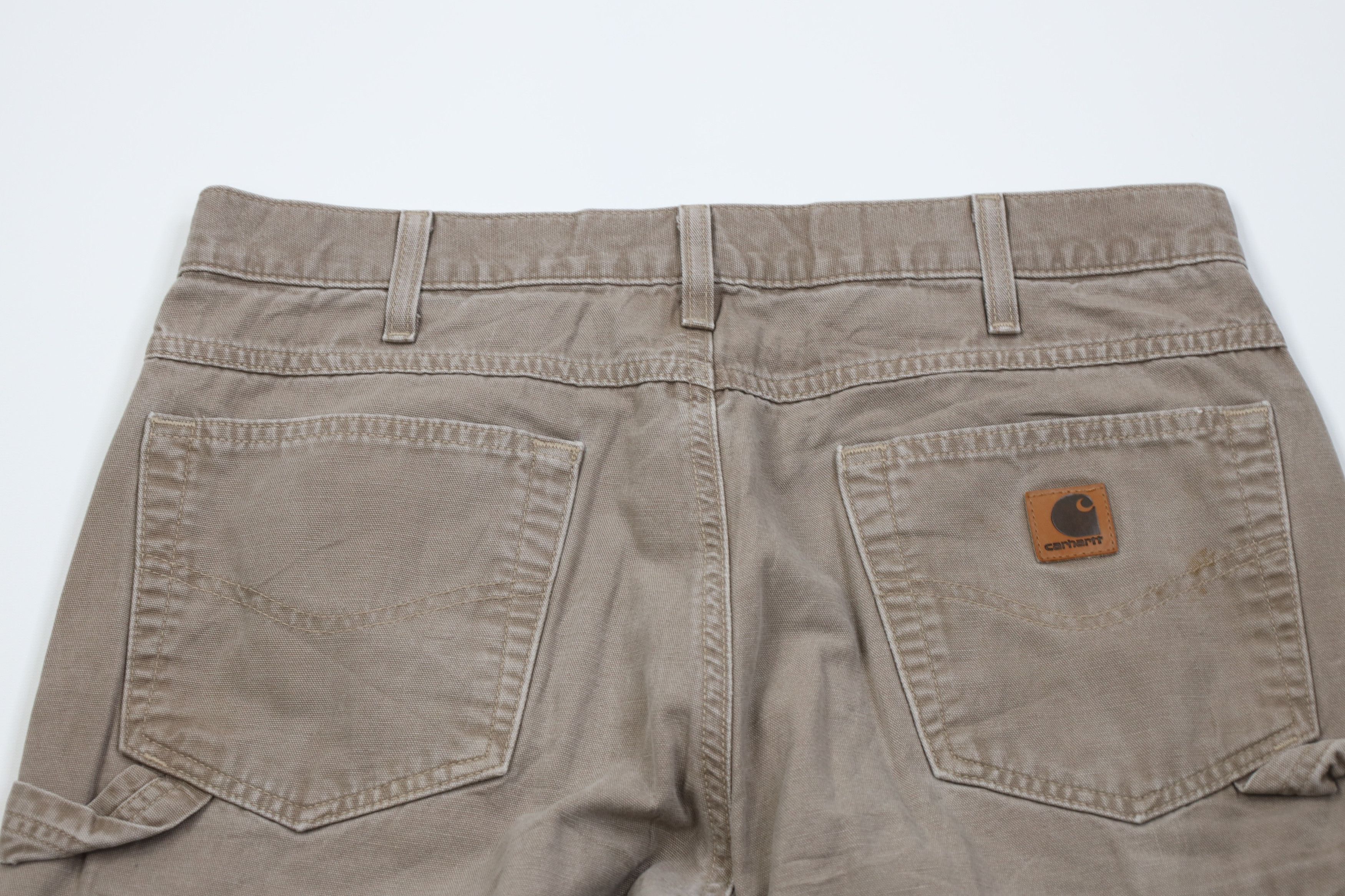 Carhartt Vintage Y2K Carhartt Loose Fit Wide Leg Canvas Pants Beige Size US 34 / EU 50 - 13 Thumbnail