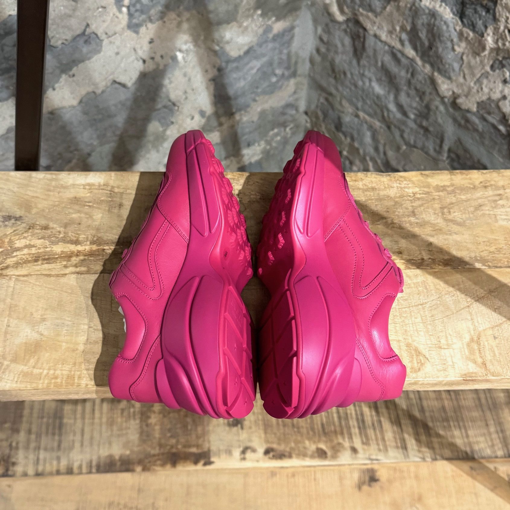 Gucci Gucci Box Pink Logo Rhyton Chunky Sneakers Size US 8 / IT 38 - 9 Thumbnail