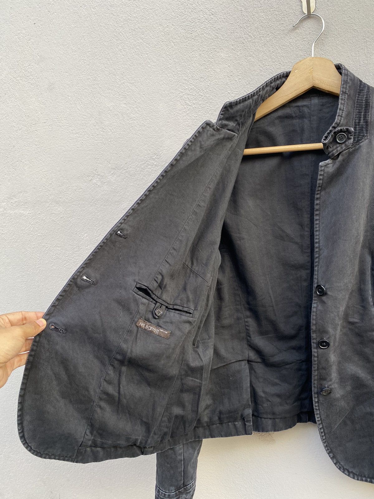 Designer × Neil Barrett 🔥Neil Barrett Faded Biker Jacket “Made in ITALY 🇮🇹” Size M / US 6-8 / IT 42-44 - 20 Thumbnail