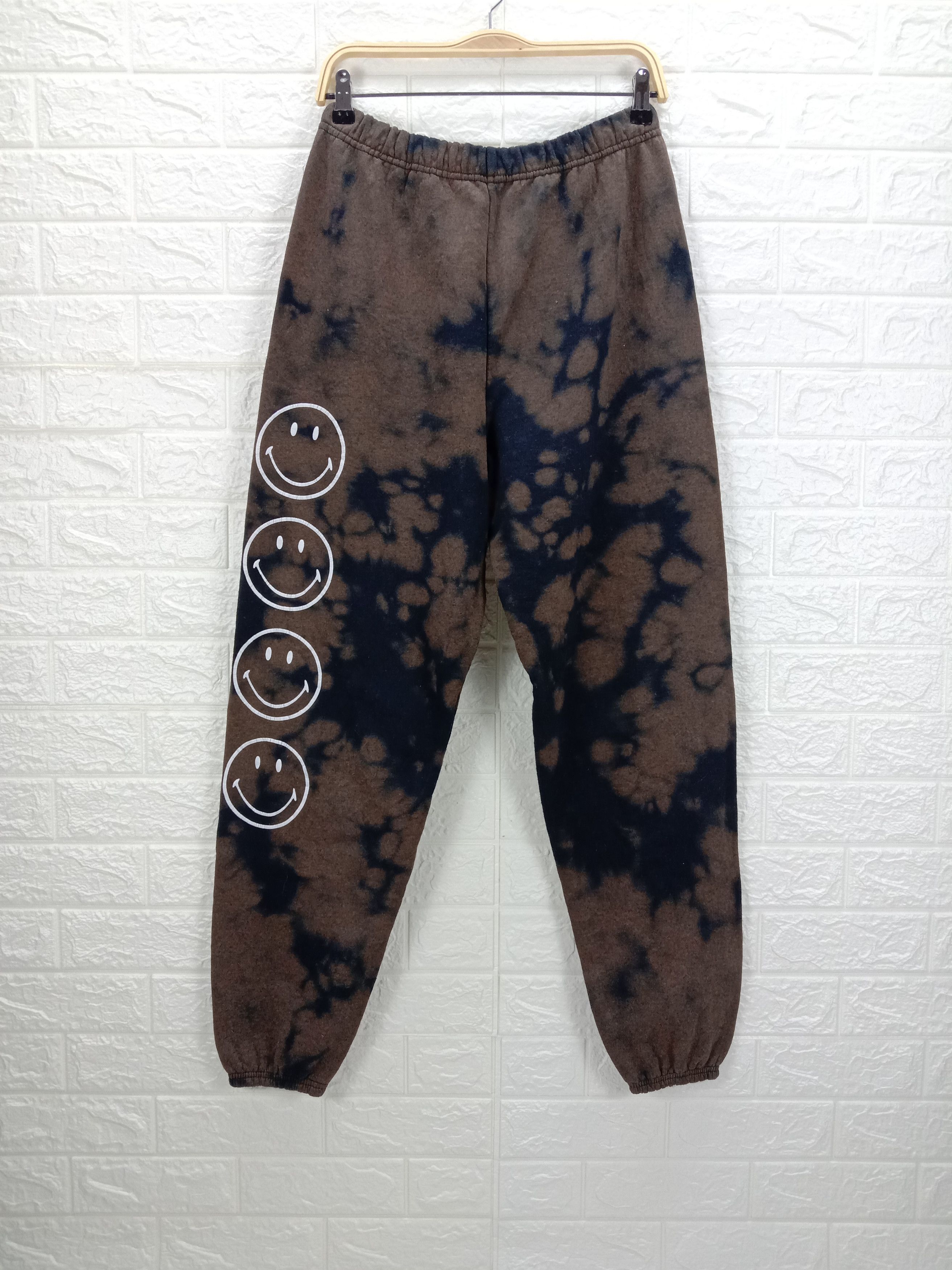 Japanese Brand Vintage Smiley Bleach Jogger Pants Size US 32 / EU 48 - 1 Thumbnail