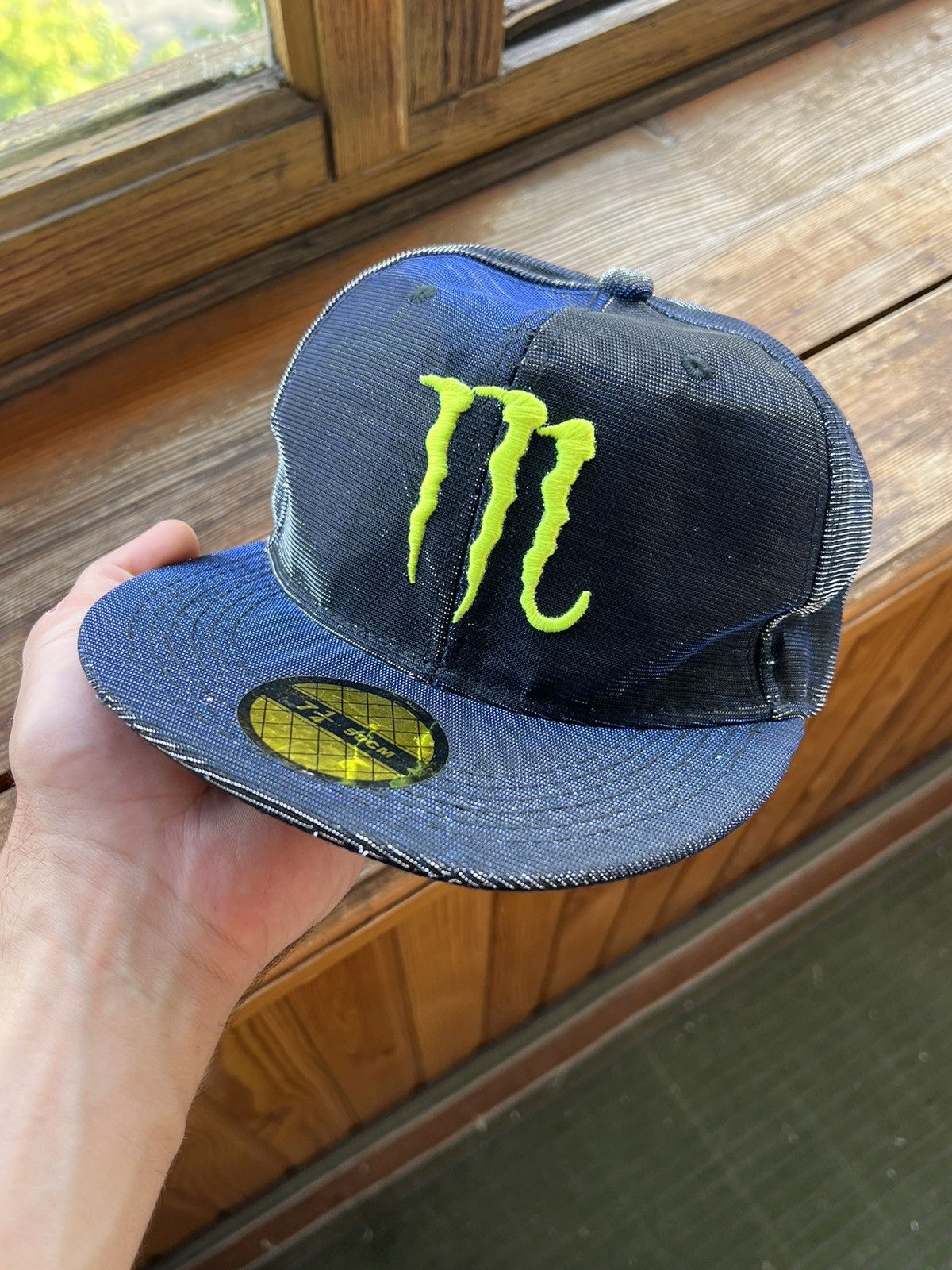 Vintage Vintage Y2K Affliction Style Monster Energy Reflective Cap Size ONE SIZE - 1 Thumbnail
