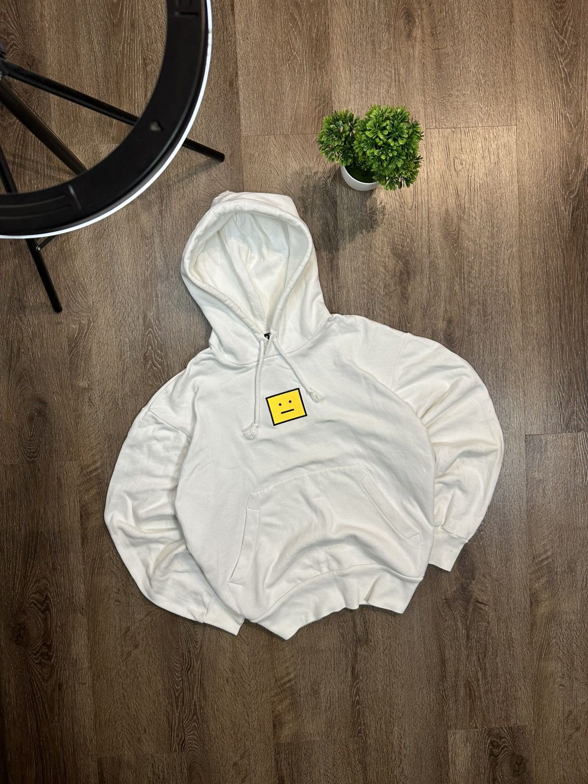 Vintage Acne Studios White Hoodie Center Logo