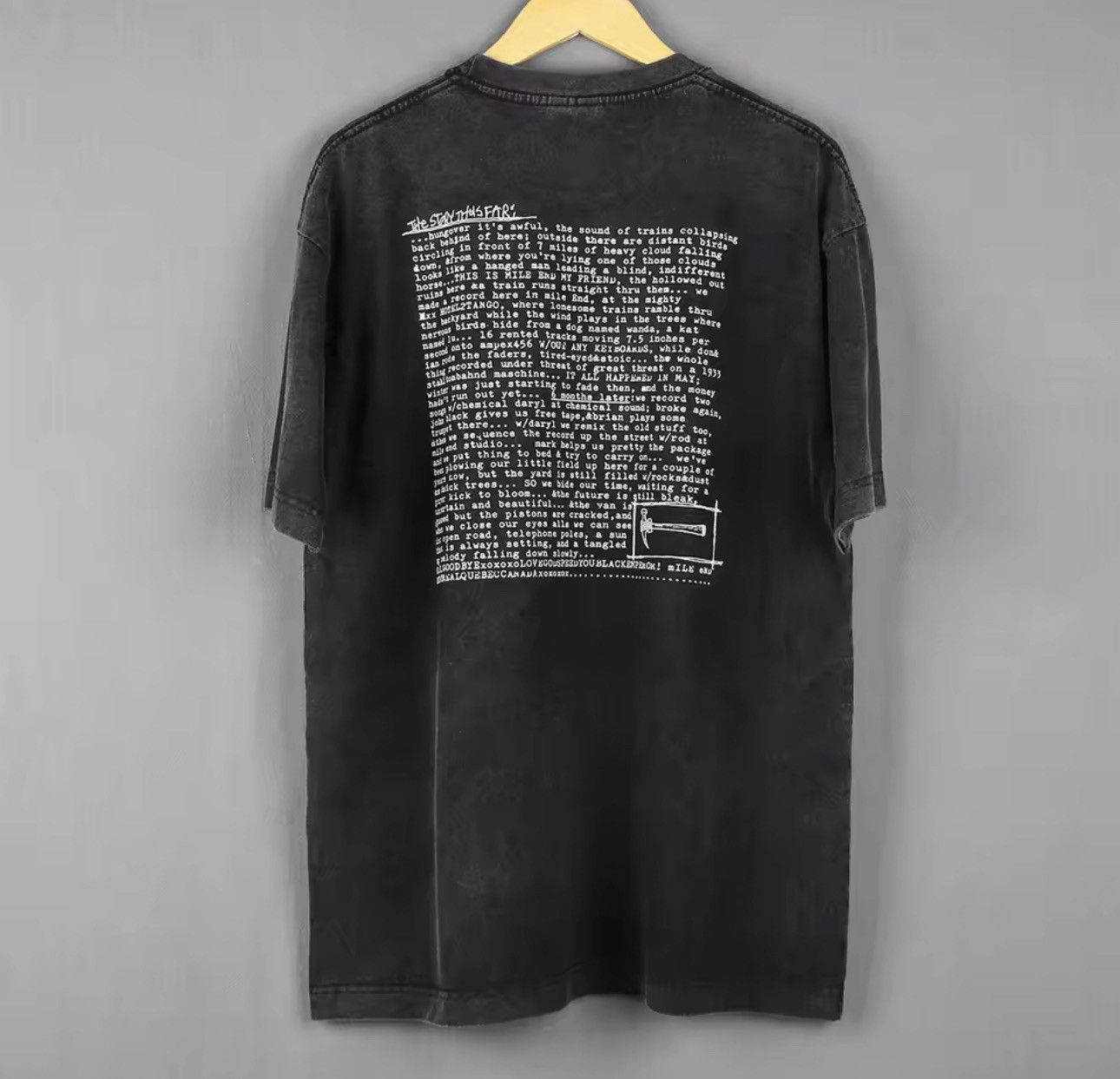 Japanese Brand Godspeed You Black Emperor Inspired By Washed T Shirt Size US XL / EU 56 / 4 - 3 Thumbnail