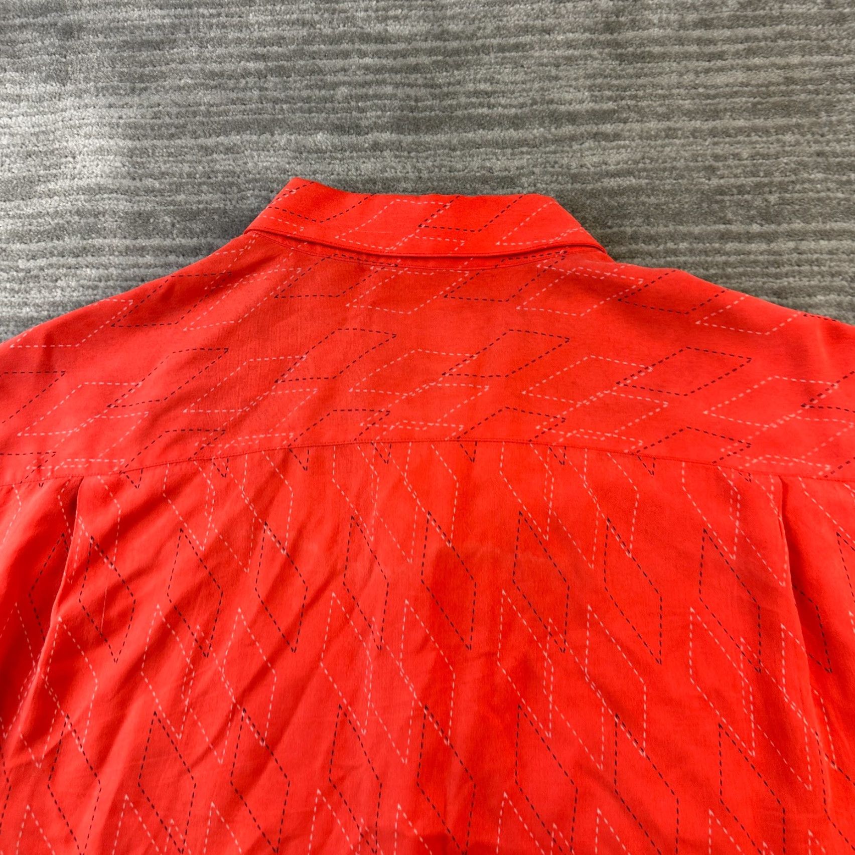 Nat Nast VINTAGE Nat Nast Shirt Mens XL Orange Camp Casual Bowling Silk Size US XL / EU 56 / 4 - 5 Thumbnail