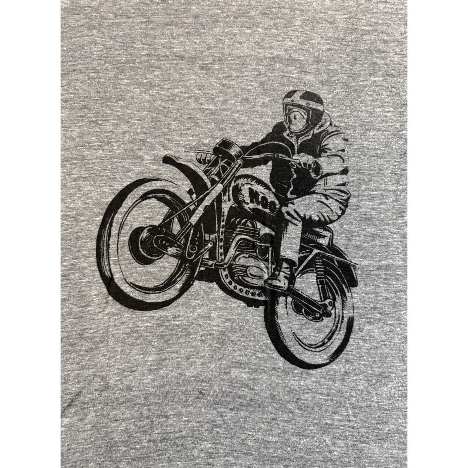 Vintage VINTAGE Nooworks Cyclops Motorcycle Shirt XL Gray Men’s Hand Printed USA Triblend T Size US XL / EU 56 / 4 - 2 Thumbnail