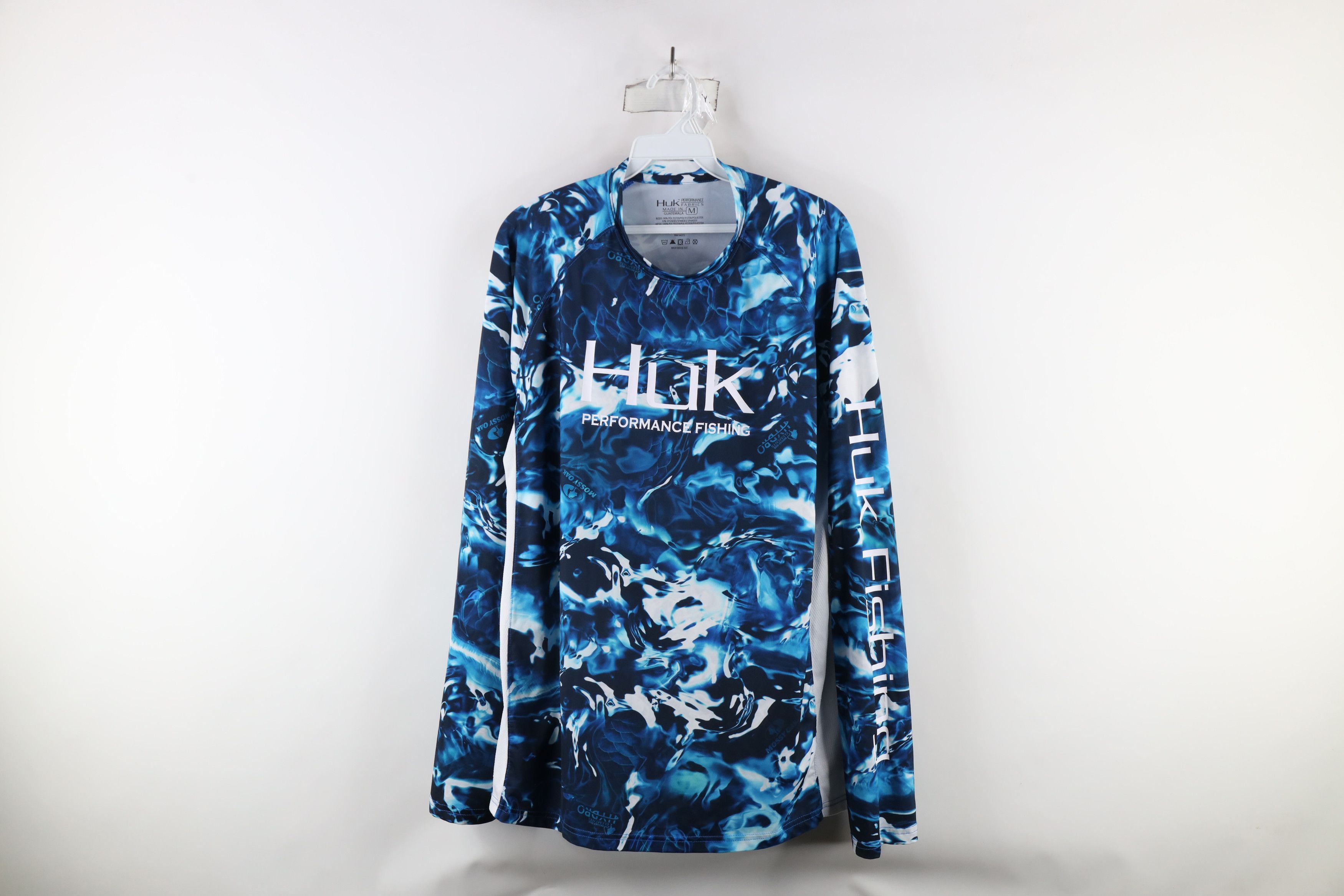 Vintage Huk Fishing Hydro Camouflage Long Sleeve T-Shirt Blue Size US M / EU 48-50 / 2 - 1 Thumbnail