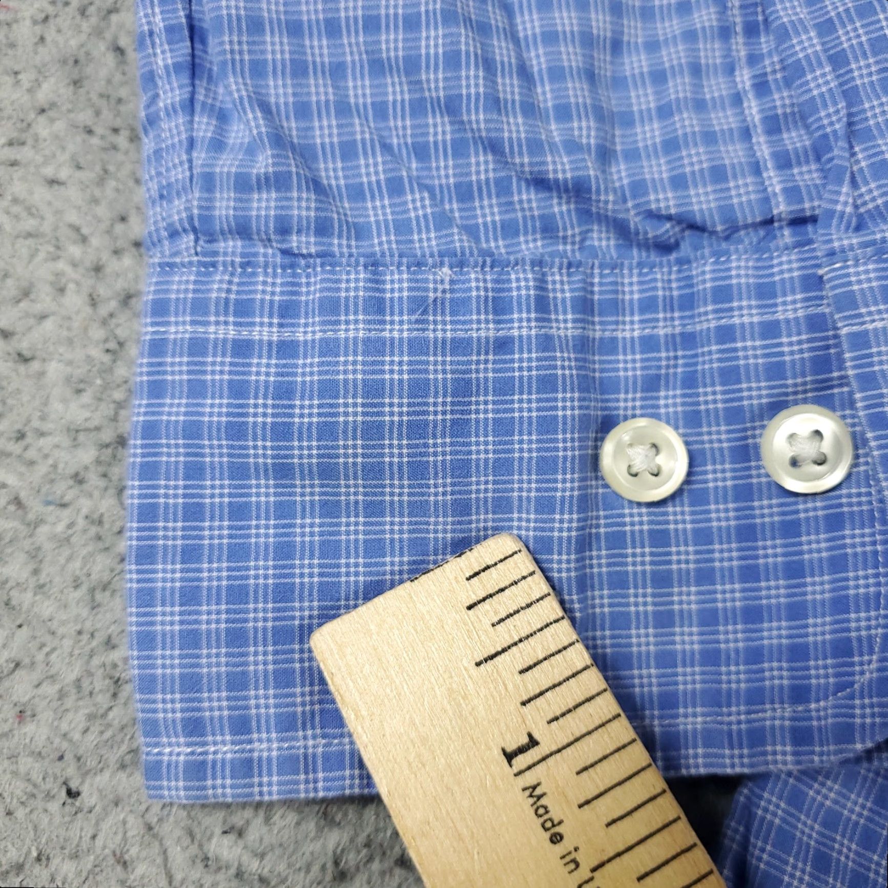 Ralph Lauren Ralph Lauren Dress Shirt Mens Size 17.5 Blue Plaid Long Sleeve Button-Up Size 46R - 4 Thumbnail