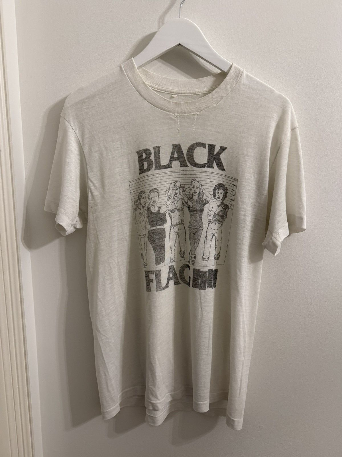 Band Tees 1980’s Black Flag – “Police Line-Up” Vintage Tee Size US L / EU 52-54 / 3 - 1 Thumbnail