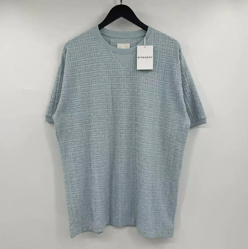 Givenchy Givenchy Men's Summer Blue Short Sleeve T-Shirt 0089 Size US M / EU 48-50 / 2 - 1 Thumbnail