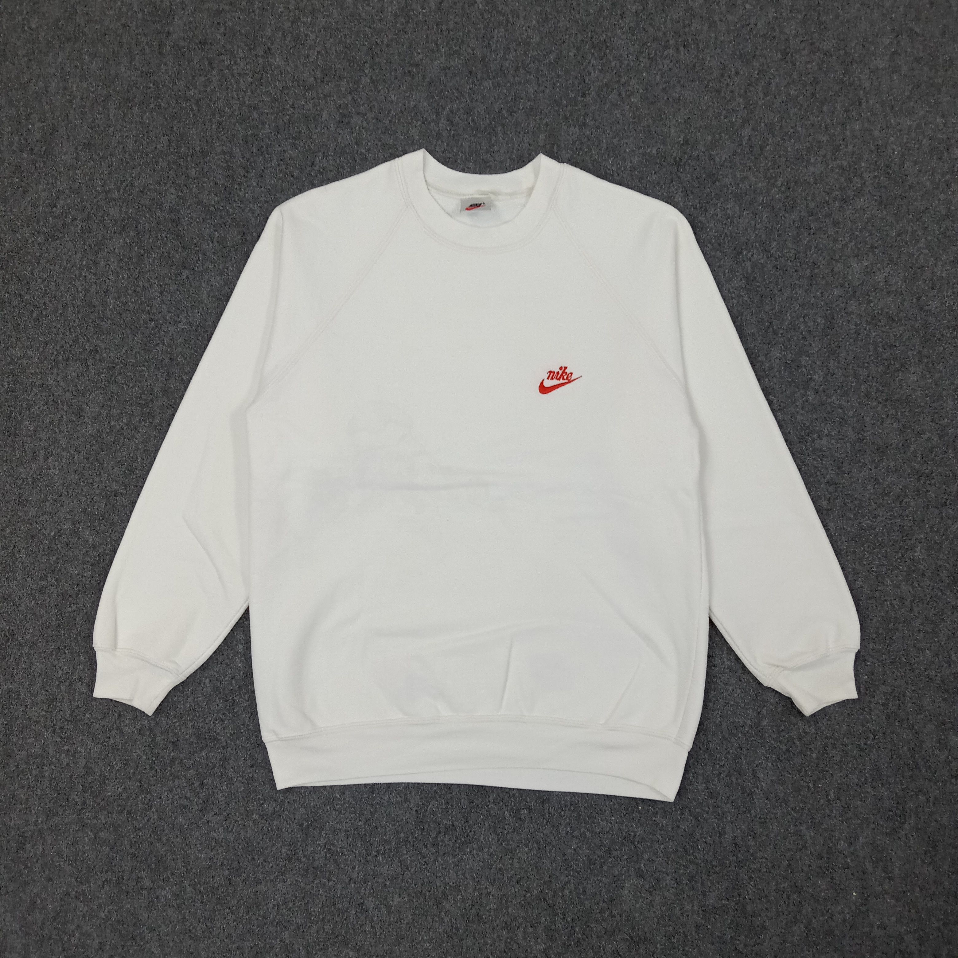 Nike × Vintage Nike American Sports Style Small Swoosh Sweatshirt Size US S / EU 44-46 / 1 - 1 Thumbnail