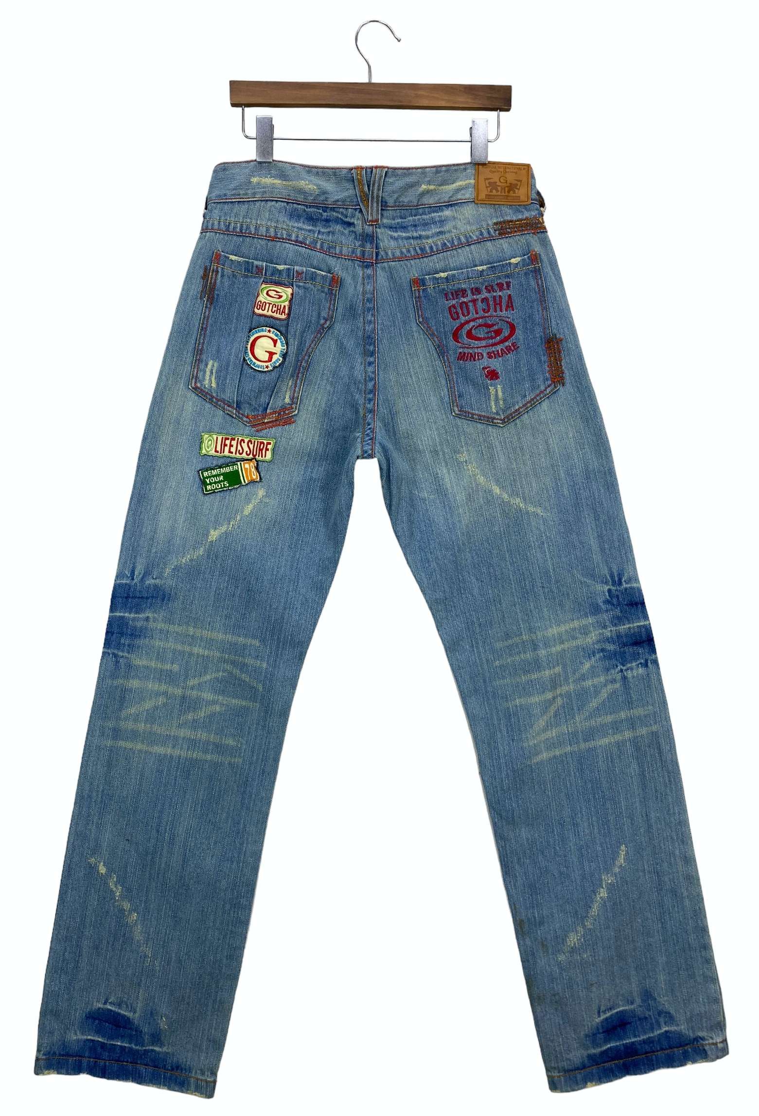 Gotcha × Japanese Brand Gotcha Jeans Gotcha Hip Hop Surf Pants Size US 32 / EU 48 - 2 Thumbnail