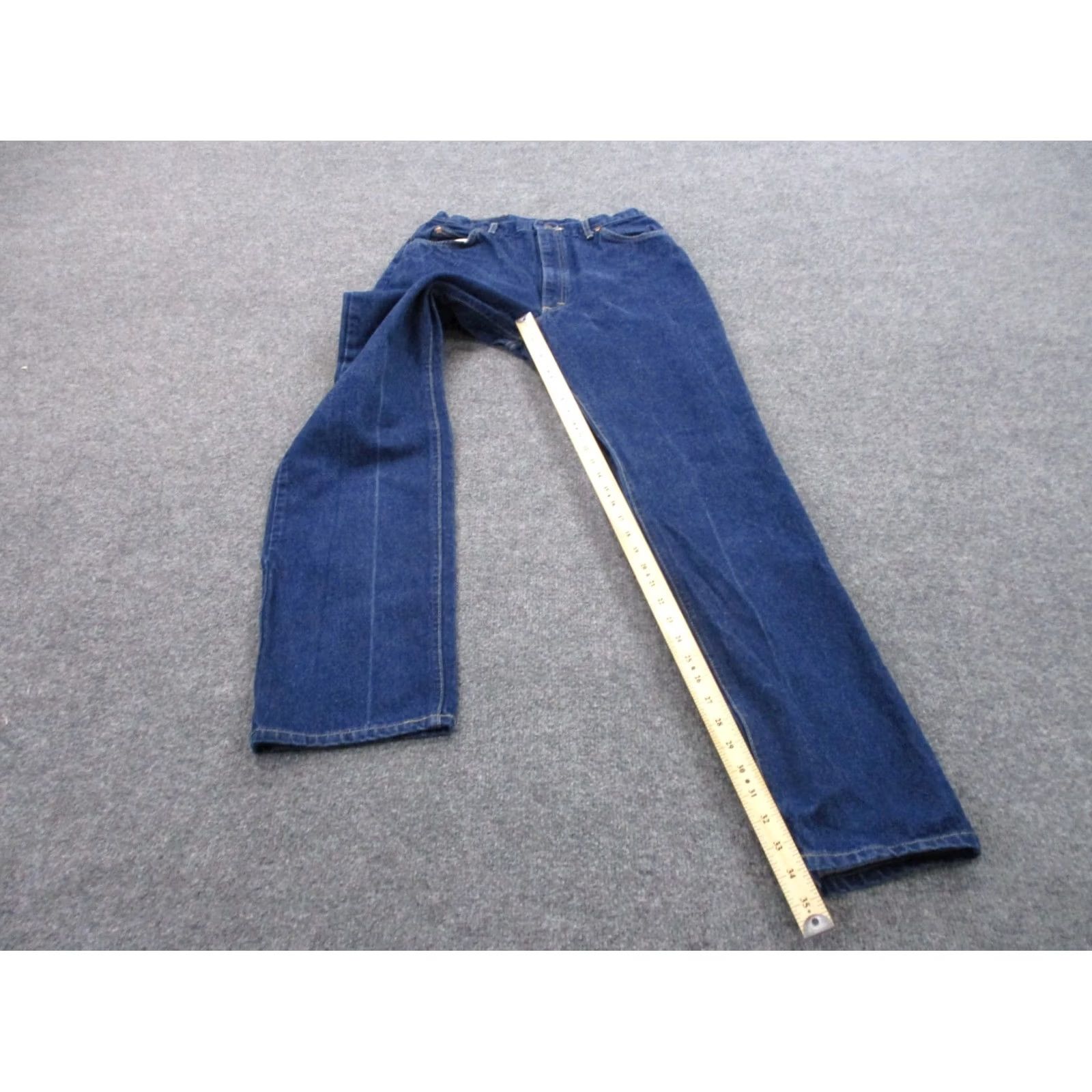 Lee Lee Jeans Womens 16 L Straight Jeans Blue Cotton Denim Vintage 80s Regular Mens? Size 28" / US 6 / IT 42 - 4 Thumbnail