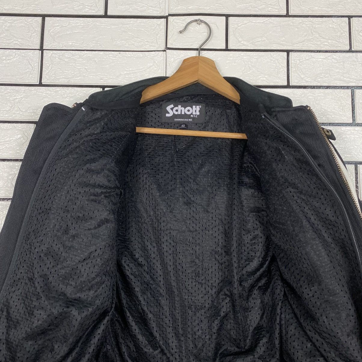 Schott Vintage Biker Motorcycle Jacket Schott NYC Big Logo Size US M / EU 48-50 / 2 - 15 Thumbnail