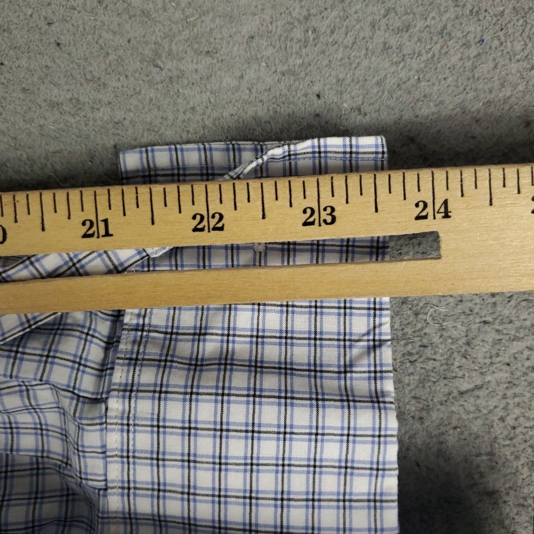 Ralph Lauren Ralph Lauren Dress Shirt Mens 16 Blue White Plaid Long Sleeve Button Up Classic Size 42R - 7 Thumbnail