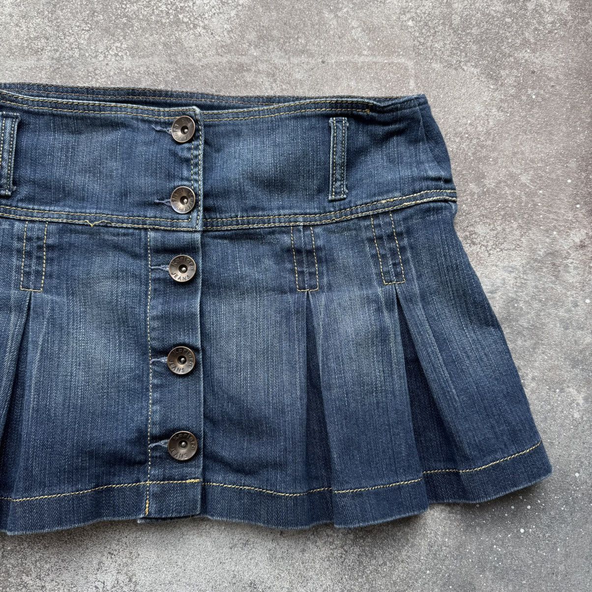 Hysteric Glamour × Japanese Brand × Vintage Y2K Super Sexy Vintage Pleated Denim Mini Skirt Size 28" / US 6 / IT 42 - 4 Thumbnail