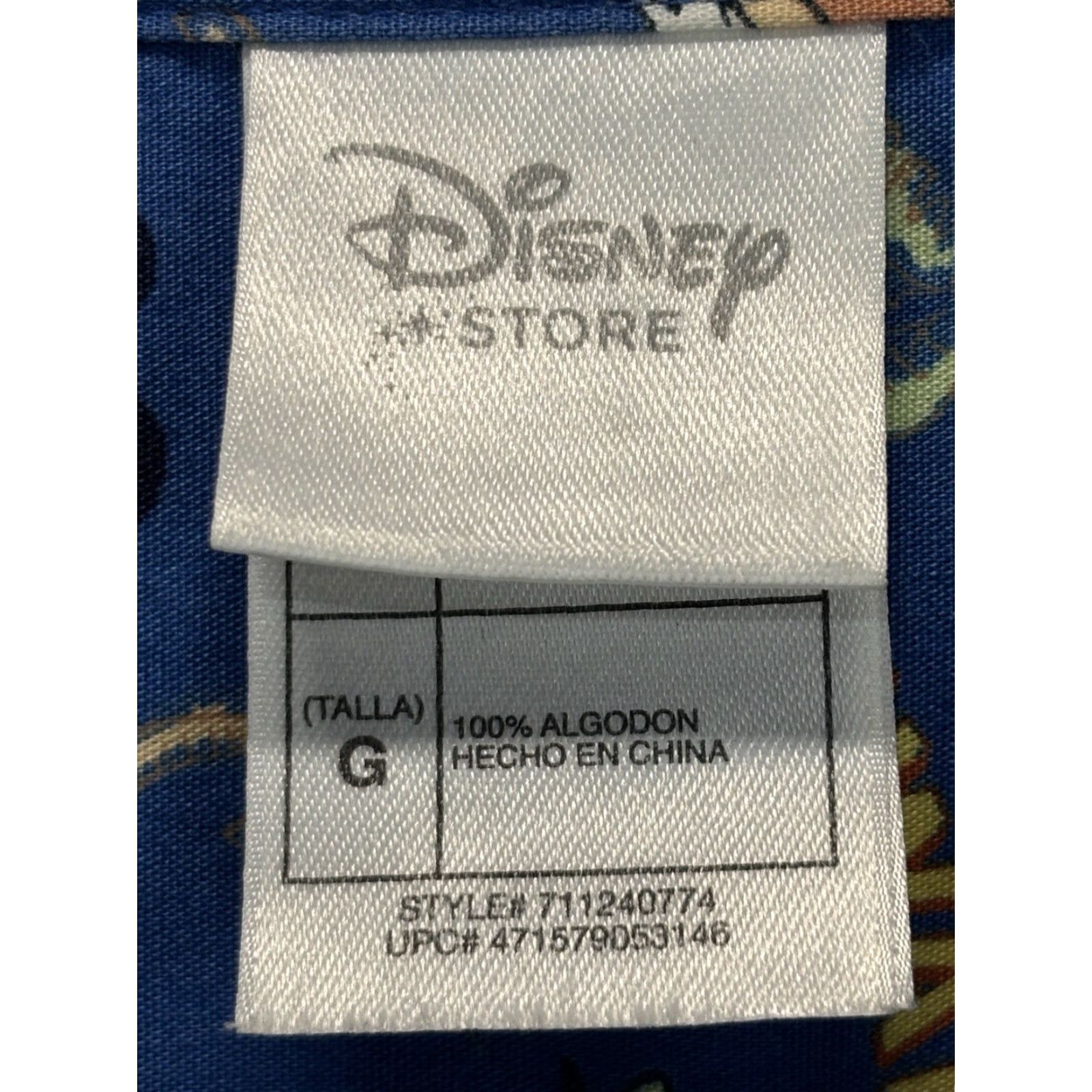 Disney VINTAGE Disney Parks Hawaiian Shirt Mens Large Blue Floral Mickey Minnie Aloha Button-Up Short Sleeve Cotton COMPLETE-Disney Size US L / EU 52-54 / 3 - 5 Thumbnail