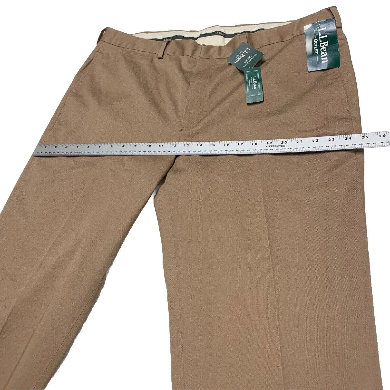 L.L. Bean L.L. Bean Dress Slacks Chino Men's Sz 42 Wide Dark Khaki Size US 42 / EU 58 - 5 Thumbnail