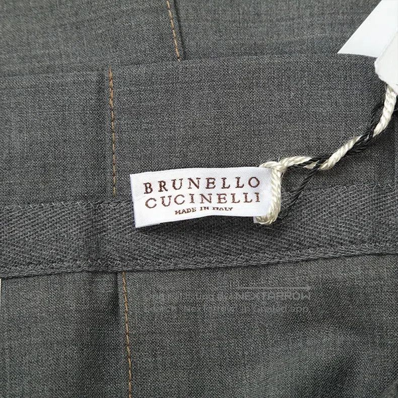 Brunello Cucinelli Brunello Cucinelli Lady's pleated wool A-line half skirt Size 27" / US 4 / IT 40 - 8 Thumbnail