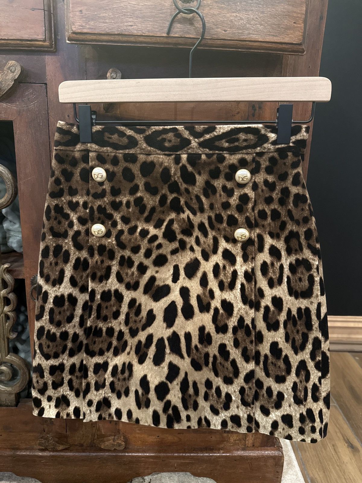 Dolce & Gabbana leopard skirt