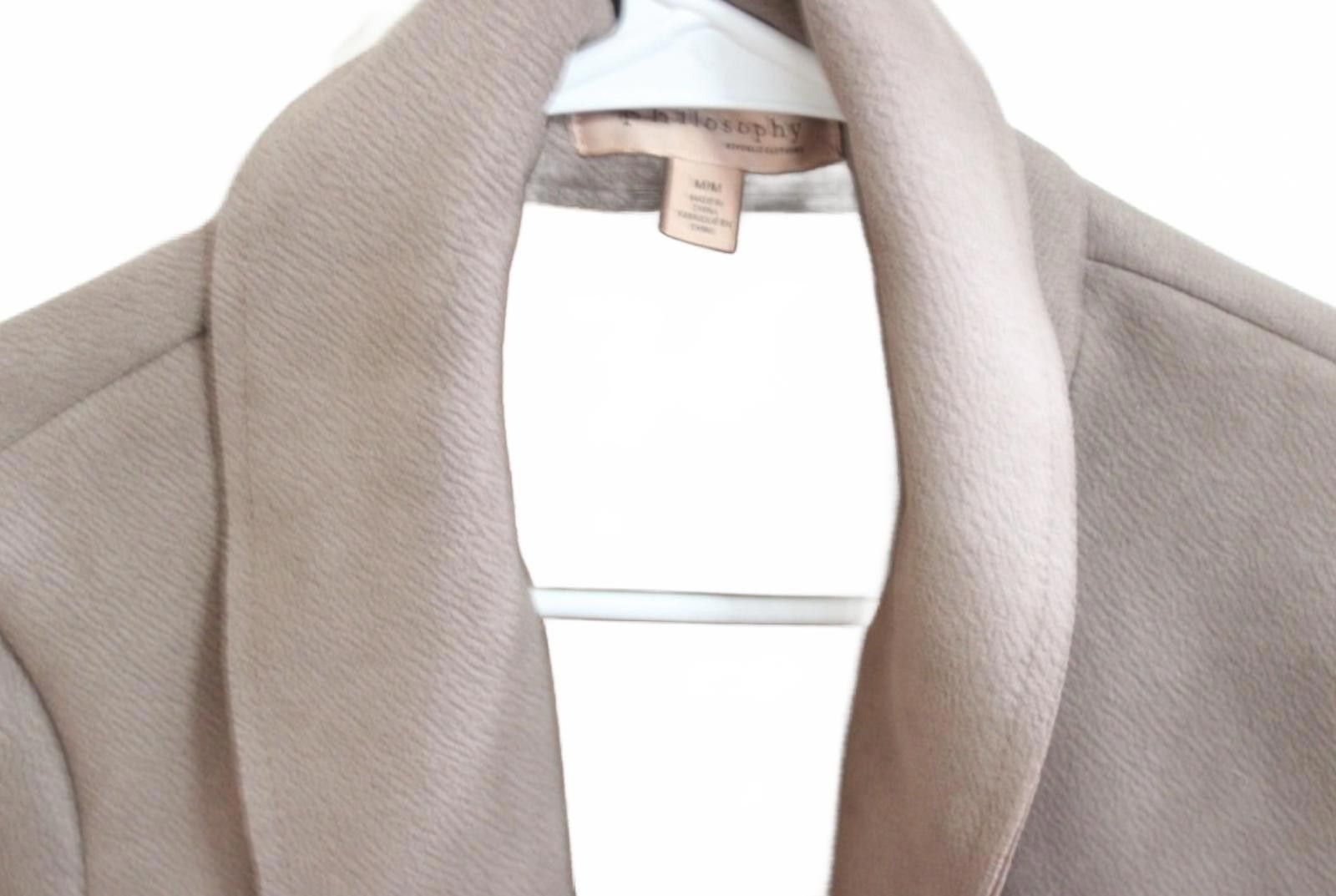 Other Philosophy Taupe Long Open Front Coat with Pockets Medium Size M / US 6-8 / IT 42-44 - 5 Thumbnail