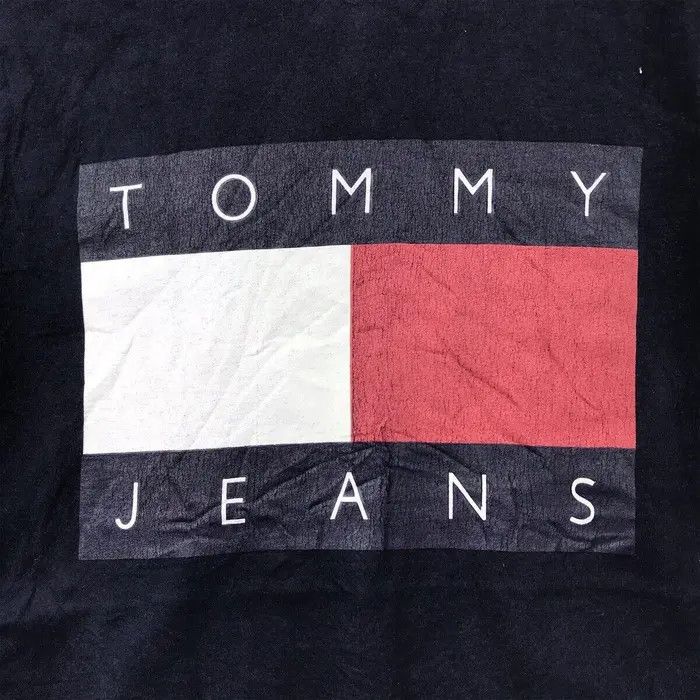 Tommy Hilfiger Vtg TOMMY HILFIGER Jeans Flag Tee Shirt Lo Lifes Hip Hop Rap Size US S / EU 44-46 / 1 - 5 Thumbnail