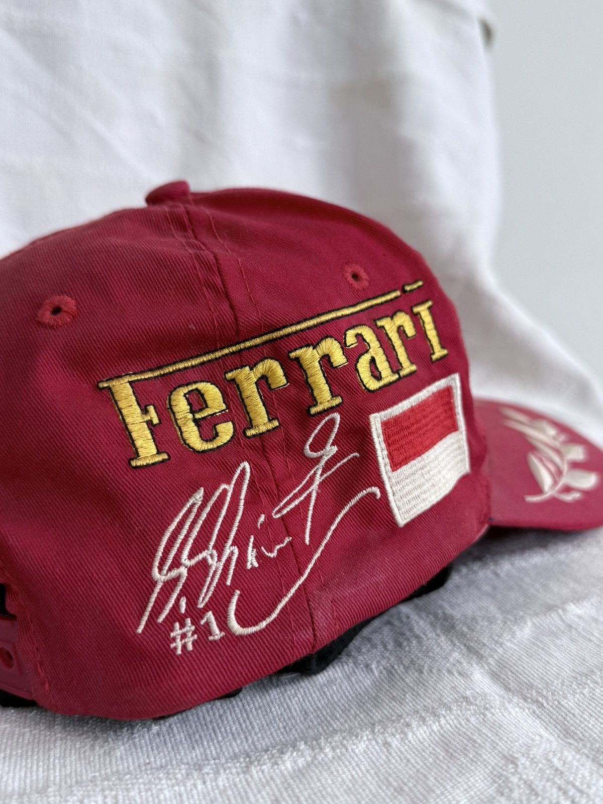 Ferrari Vintage Ferrari Michael Schumacher Dekra Cap Hat Size ONE SIZE - 5 Thumbnail
