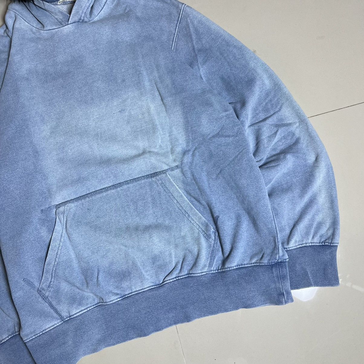 If Six Was Nine Japan Faux Fur Hood Washed Blue Pullover Hoodie Size US XL / EU 56 / 4 - 3 Thumbnail