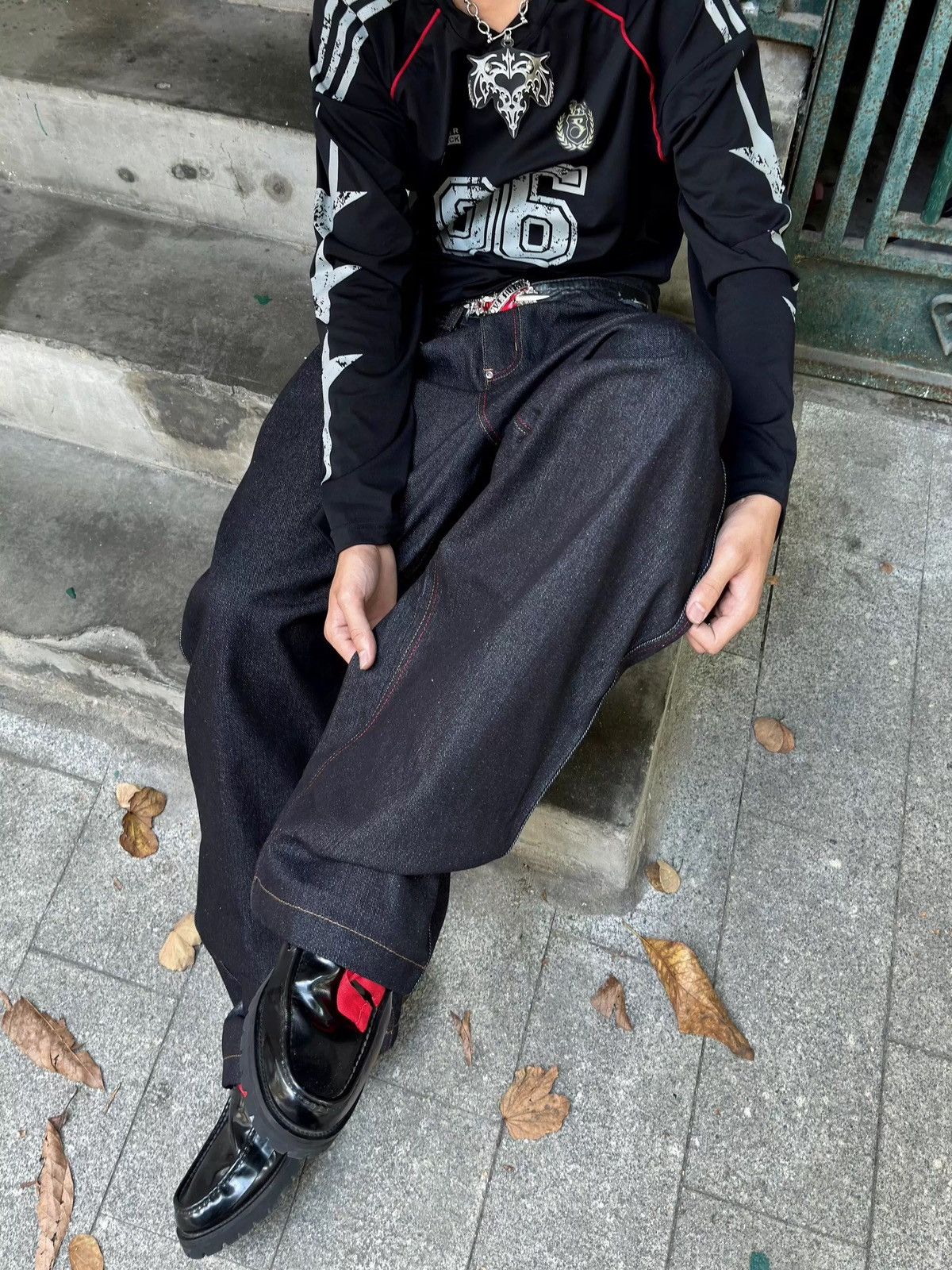 Designer × Japanese Brand 🐲DRAGON EMBROIDERY RAW DENIM Size 30" / US 8 / IT 44 - 4 Thumbnail