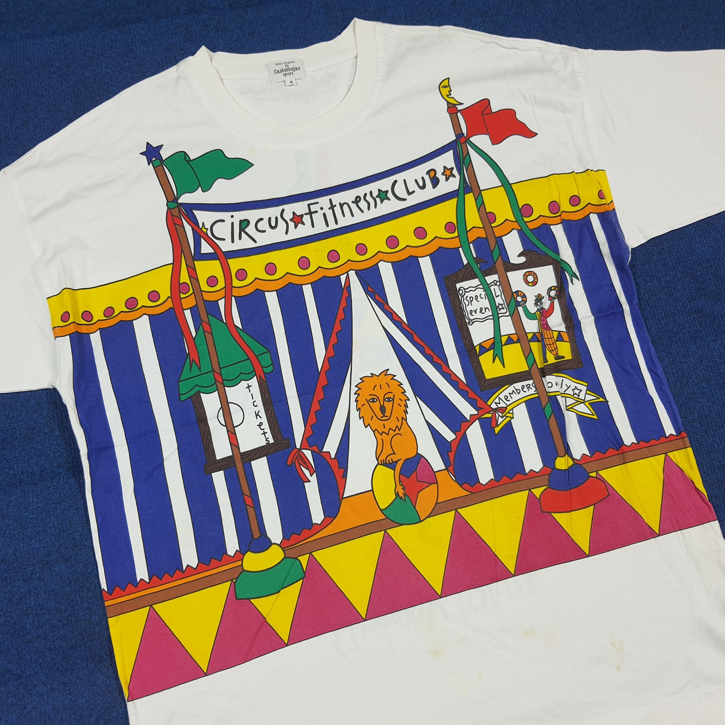 Jean Charles De Castelbajac Vintage 90s Castelbajac Sport Circus T-Shirt C294N6 Size US L / EU 52-54 / 3 - 2 Thumbnail