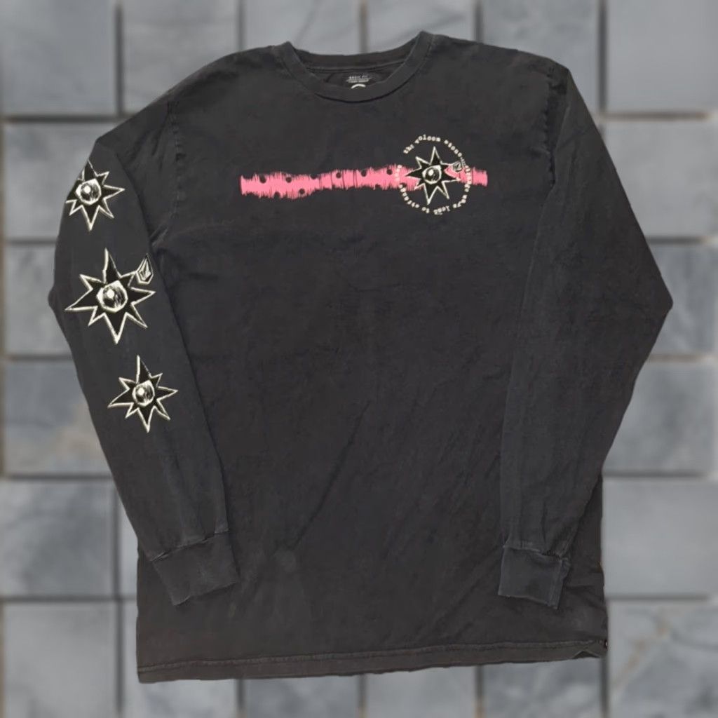 Volcom VINTAGE Volcom Stone Long Sleeve T-Shirt Black Large Mens Skate Surf Streetwear Stone Sleeve Prints 20x30 Size US L / EU 52-54 / 3 - 1 Thumbnail