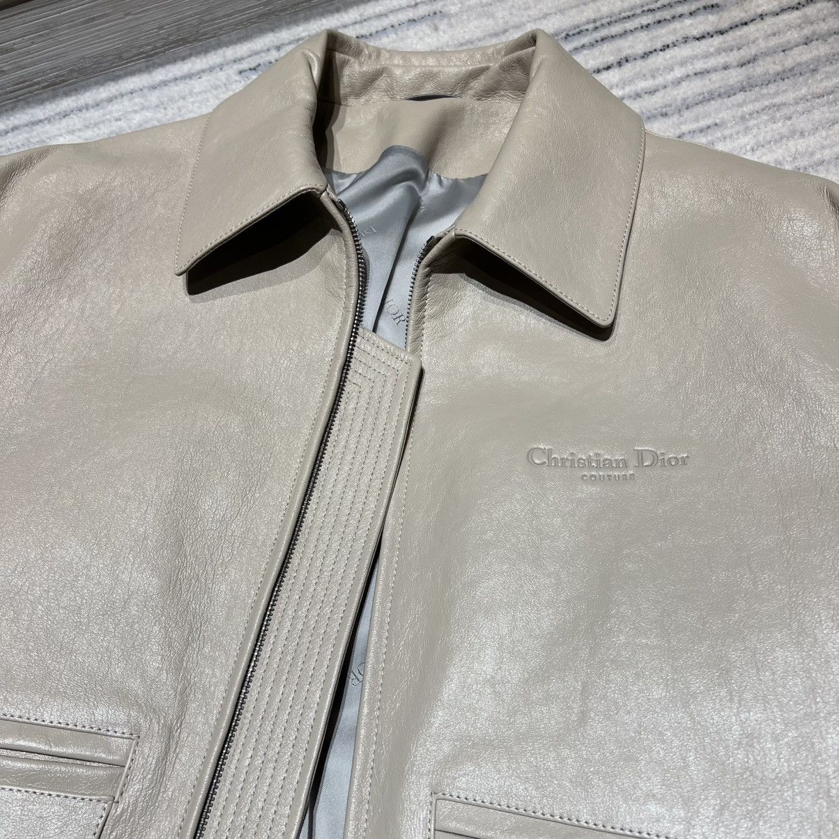 Dior Dior Leather Jacket Size US L / EU 52-54 / 3 - 3 Thumbnail