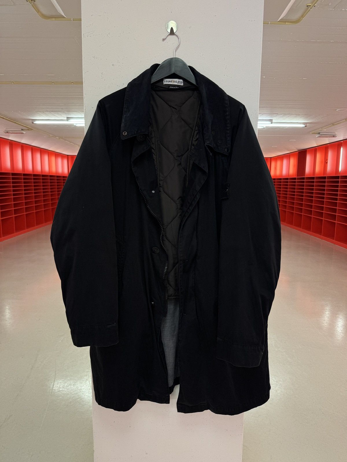 Stone Island Stone Island Raso Gommato dual layer trench coat Size US XL / EU 56 / 4 - 9 Thumbnail