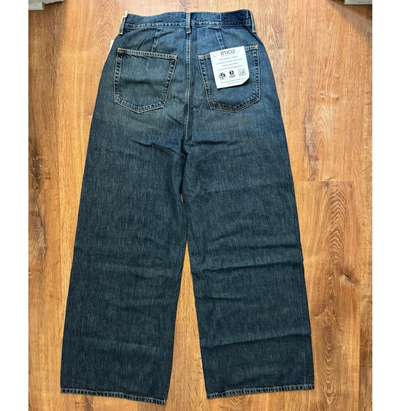 ETICA NWT Etica X Anthropologie Marley Ultra High Baggy Jean 29 Size 29" - 9 Thumbnail