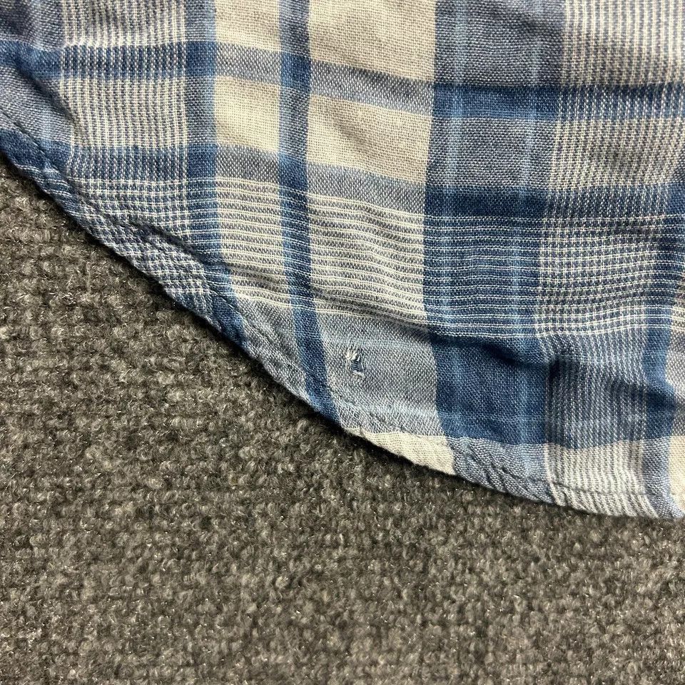 Other Cloth & Stone Top Womens Small Blue Plaid Button Up Viscose Size S / US 4 / IT 40 - 8 Thumbnail