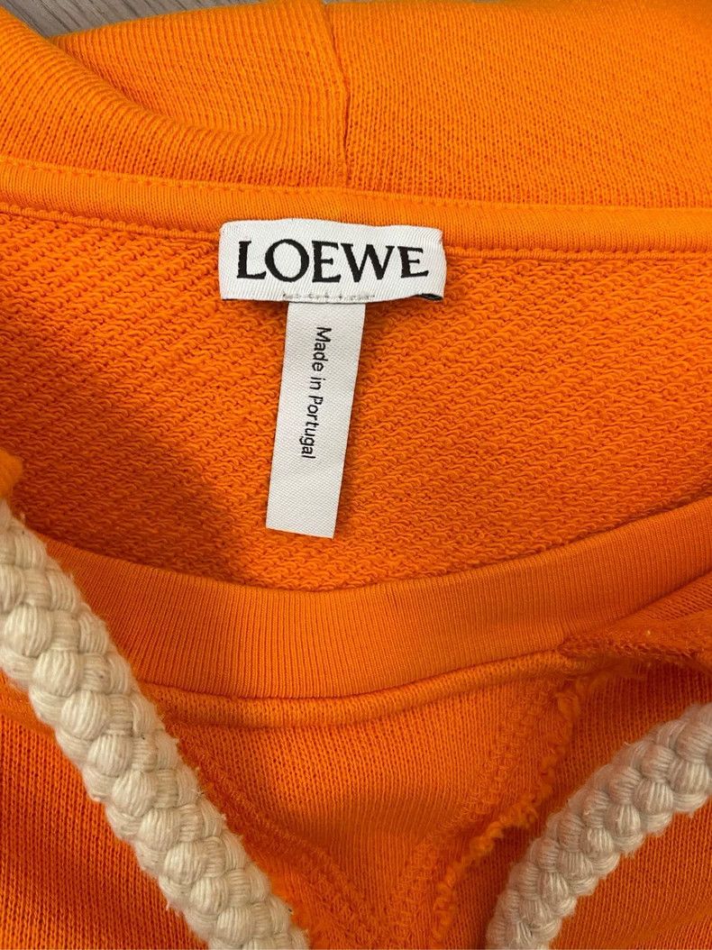 Loewe loewe Pumpkin orange patch large logo hooded sweatshirt hoo Size US XS / EU 42 / 0 - 4 Thumbnail
