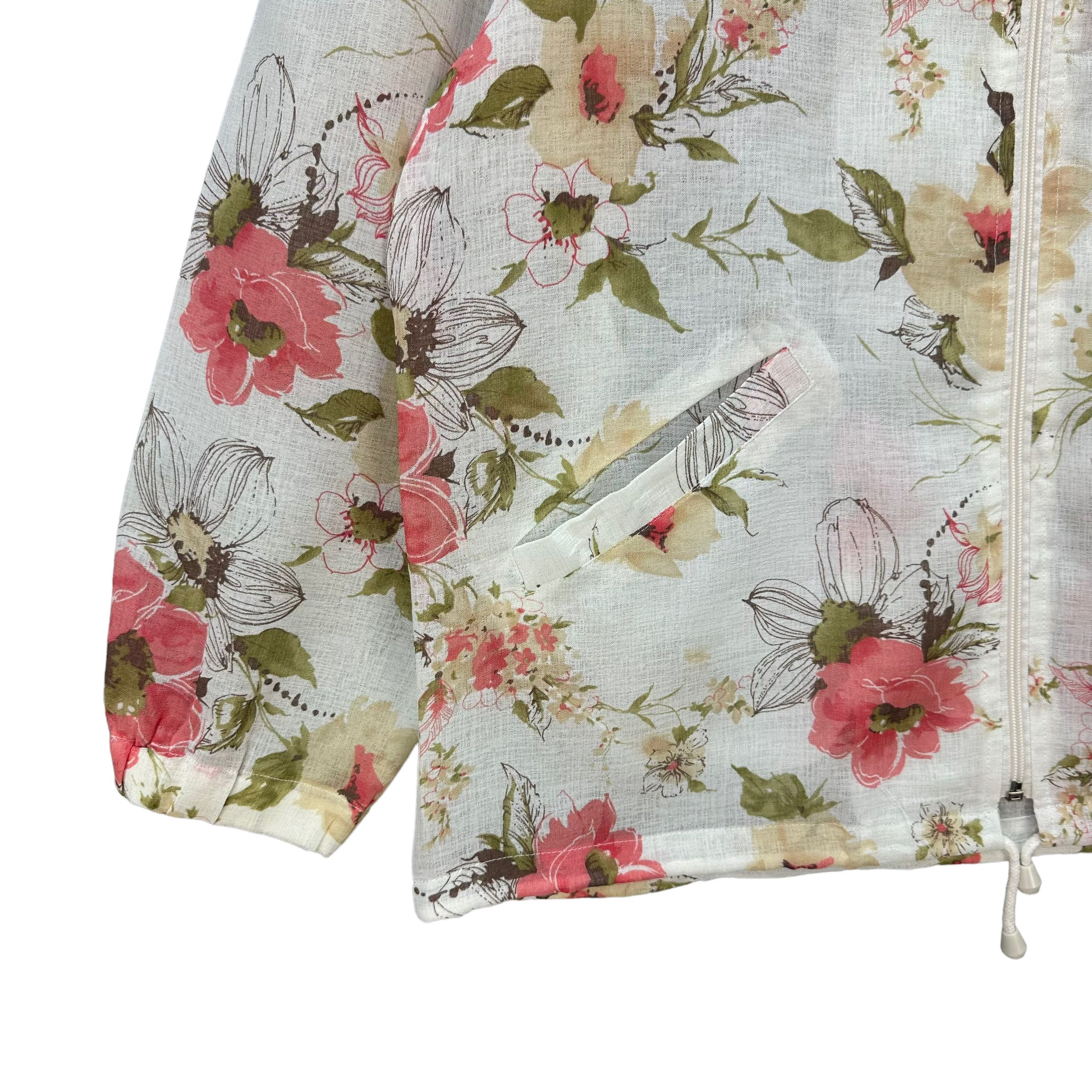 Japanese Brand VINTAGE FLOWER JACKET / LIGHT JACKET #7942-191 Size M / US 6-8 / IT 42-44 - 4 Thumbnail