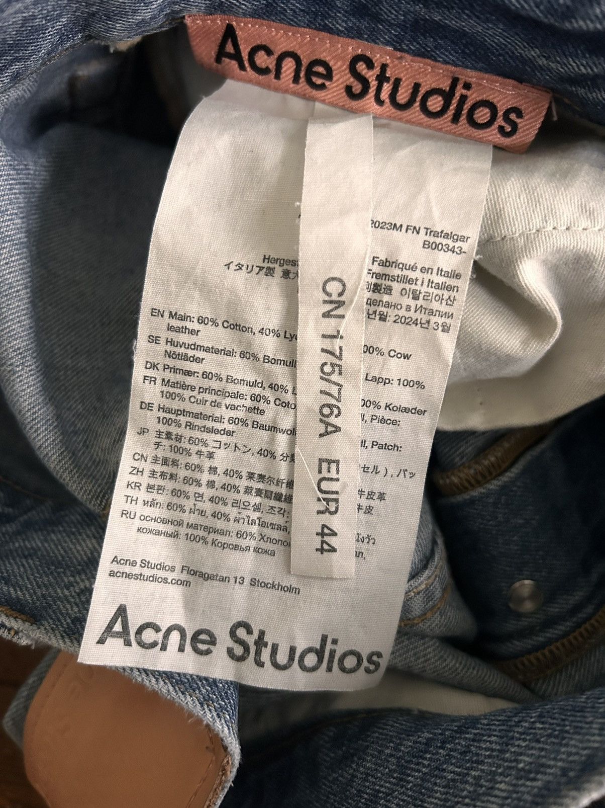 Acne Studios Acne Studios Baggy jeans 2023 Trafalgar denim Size US 30 / EU 46 - 4 Thumbnail