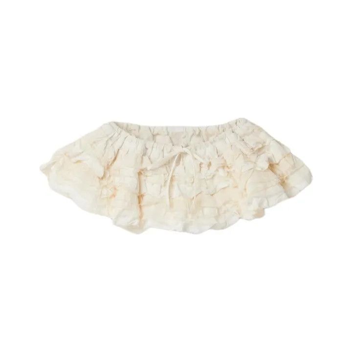 Miu Miu Miu Miu Ruffled Mini Casual Skirt for Women 0079 Size 38" / US 16 / IT 52 - 1 Thumbnail